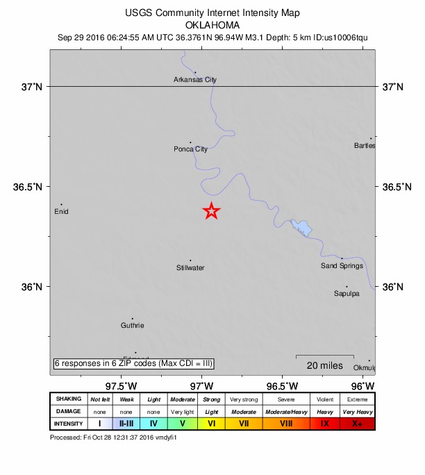 Did You Feel It? map: shaking reported by the public