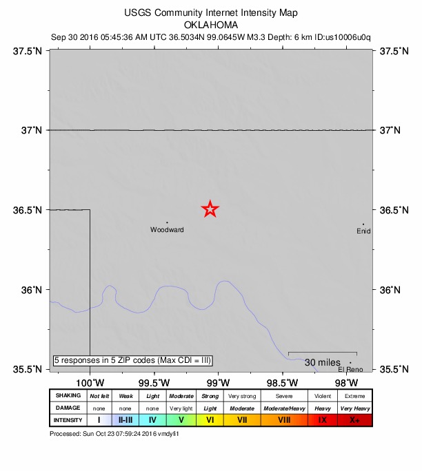 Did You Feel It? map: shaking reported by the public