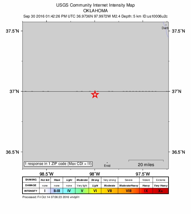 Did You Feel It? map: shaking reported by the public
