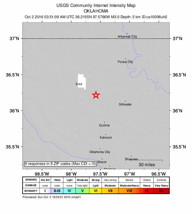 Did You Feel It? map: shaking reported by the public