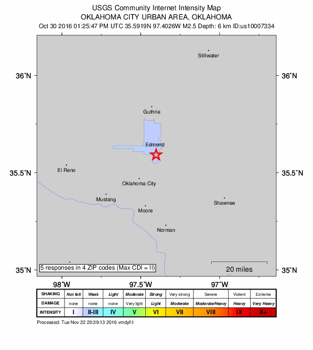 Did You Feel It? map: shaking reported by the public