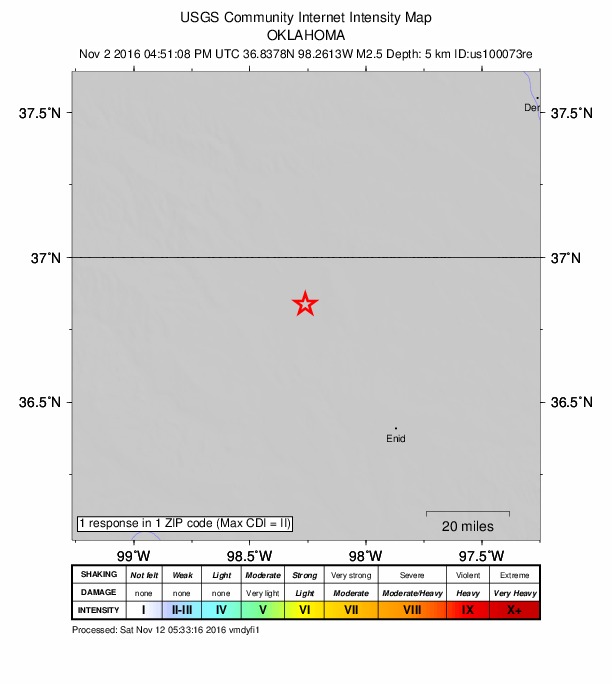 Did You Feel It? map: shaking reported by the public
