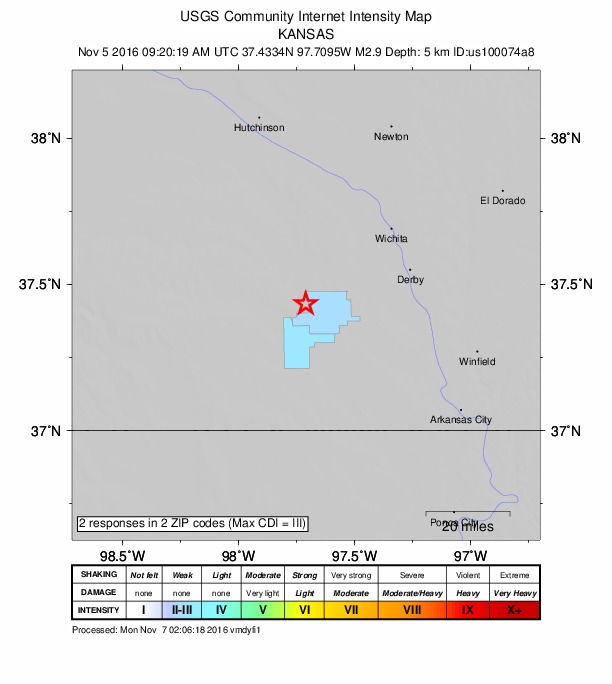 Did You Feel It? map: shaking reported by the public