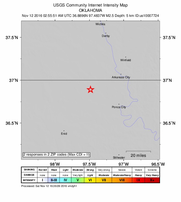 Did You Feel It? map: shaking reported by the public