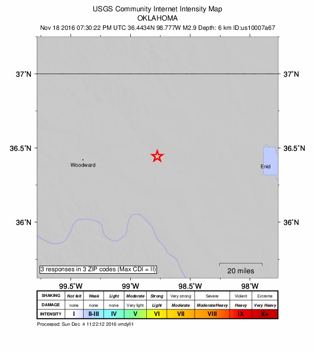 Did You Feel It? map: shaking reported by the public