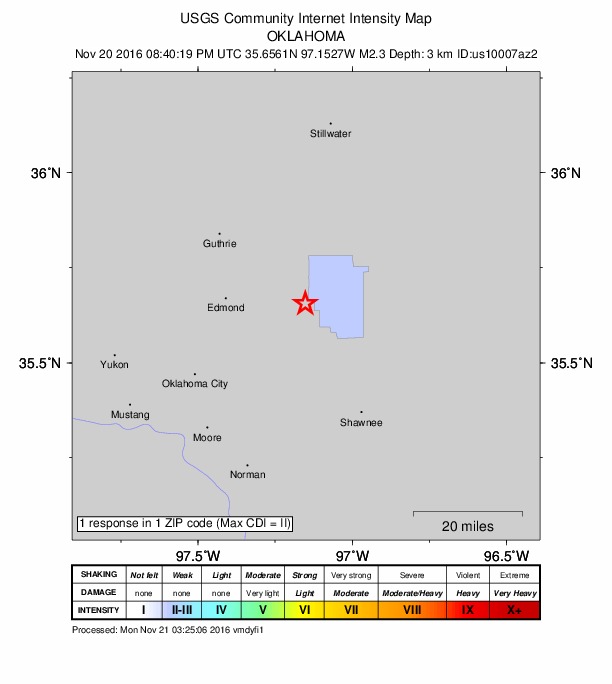 Did You Feel It? map: shaking reported by the public
