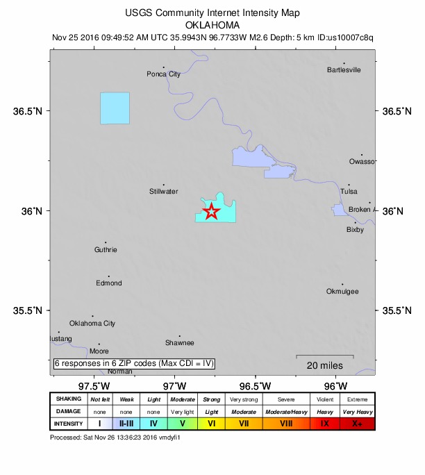 Did You Feel It? map: shaking reported by the public
