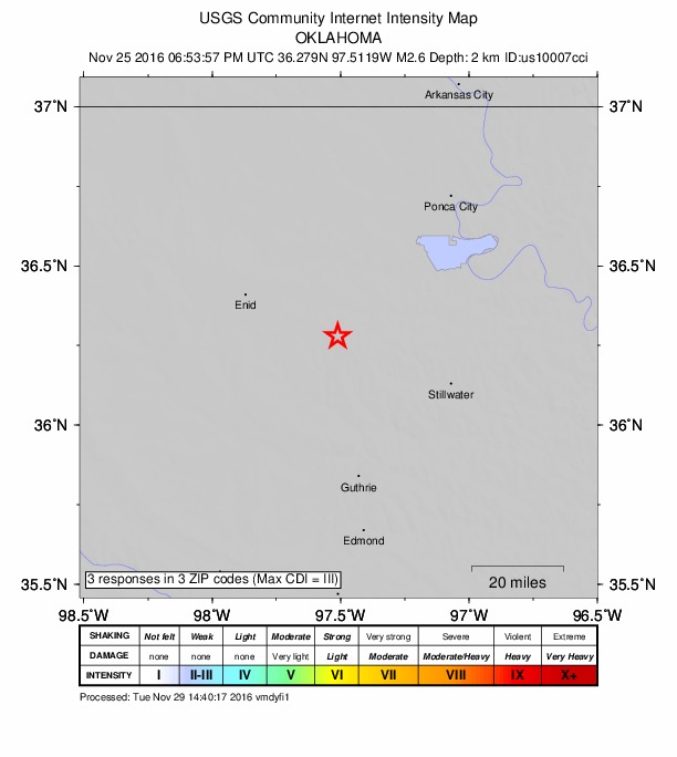 Did You Feel It? map: shaking reported by the public
