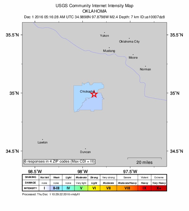 Did You Feel It? map: shaking reported by the public