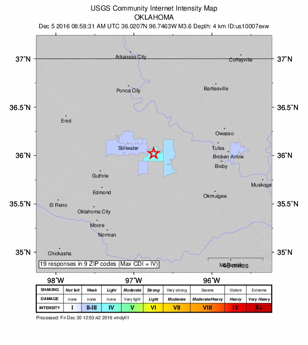 Did You Feel It? map: shaking reported by the public