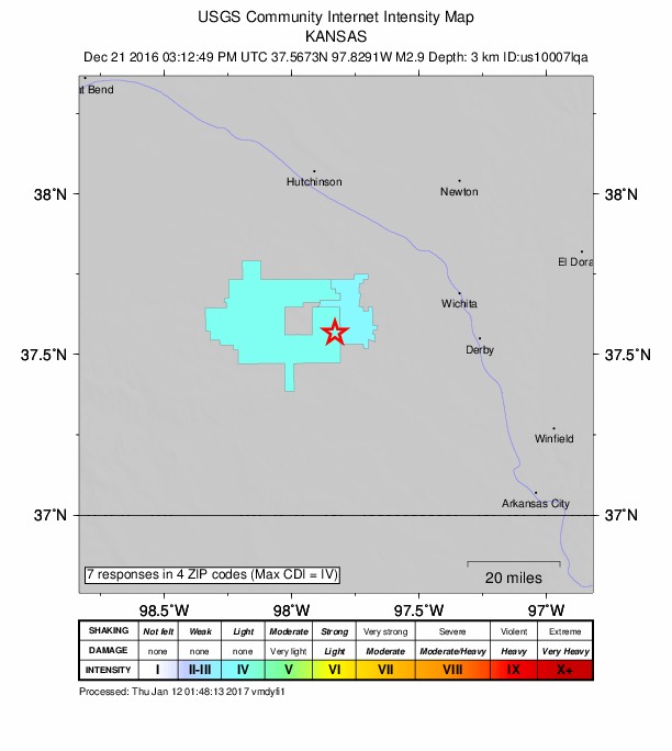 Did You Feel It? map: shaking reported by the public