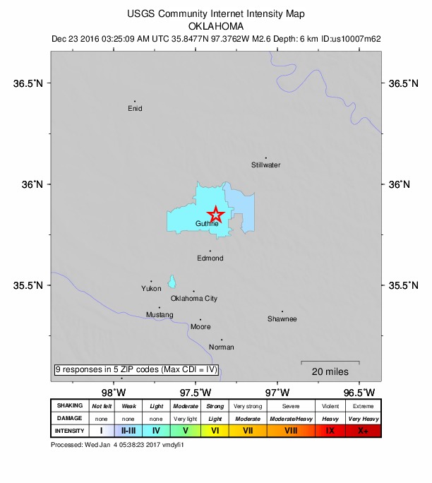 Did You Feel It? map: shaking reported by the public