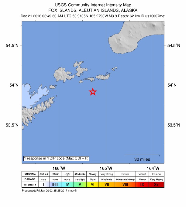 Did You Feel It? map: shaking reported by the public