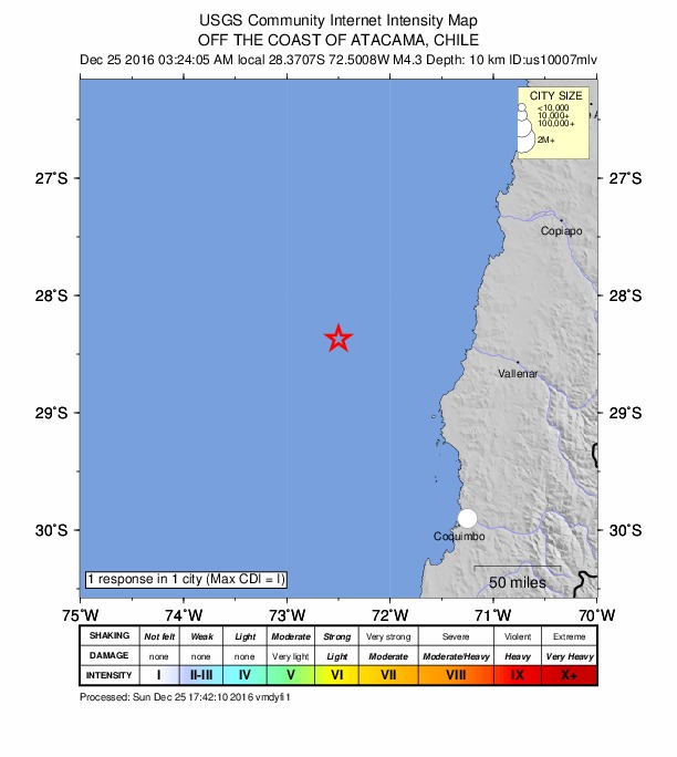 Did You Feel It? map: shaking reported by the public