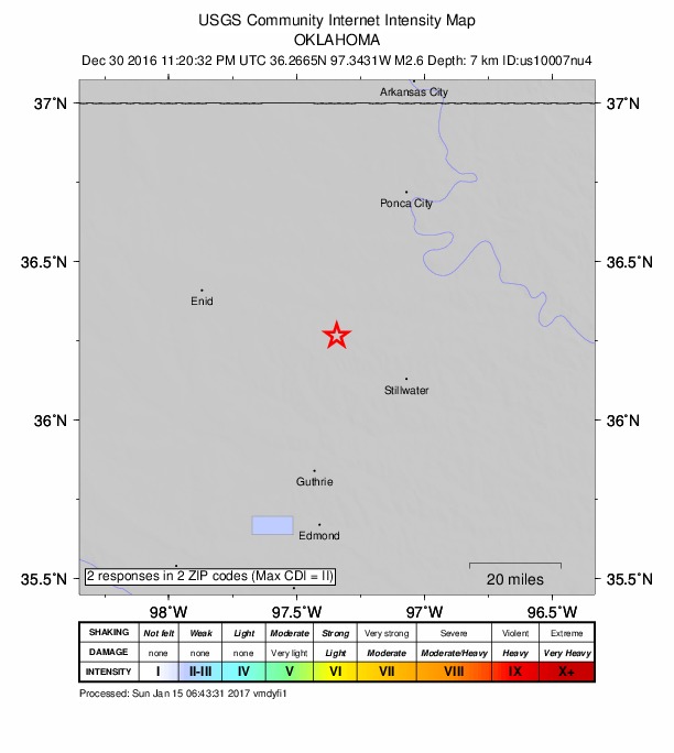Did You Feel It? map: shaking reported by the public