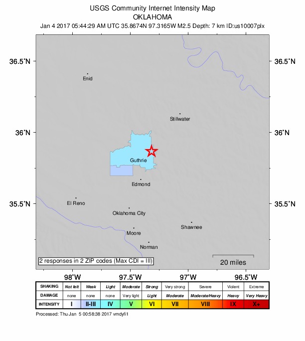 Did You Feel It? map: shaking reported by the public