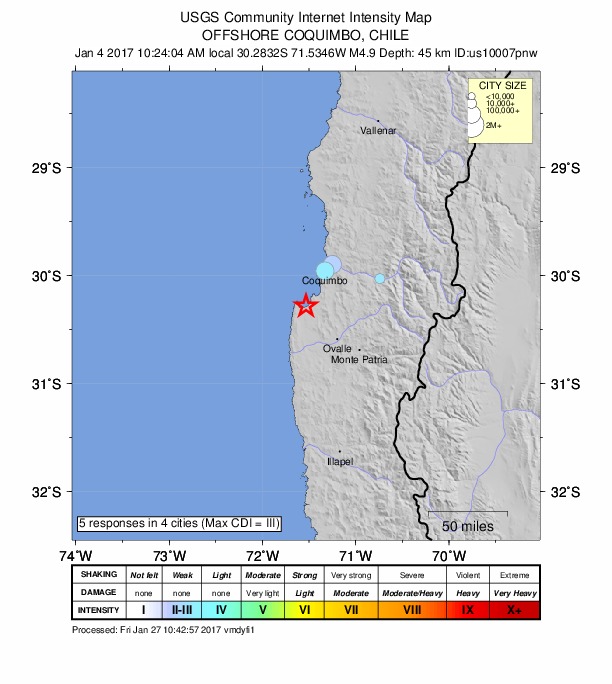 Did You Feel It? map: shaking reported by the public