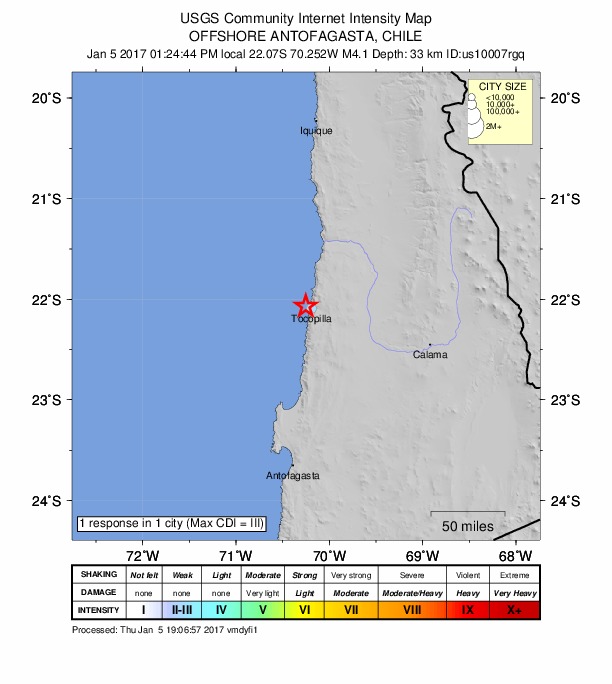 Did You Feel It? map: shaking reported by the public