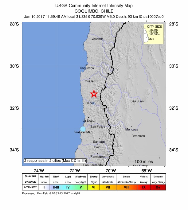 Did You Feel It? map: shaking reported by the public