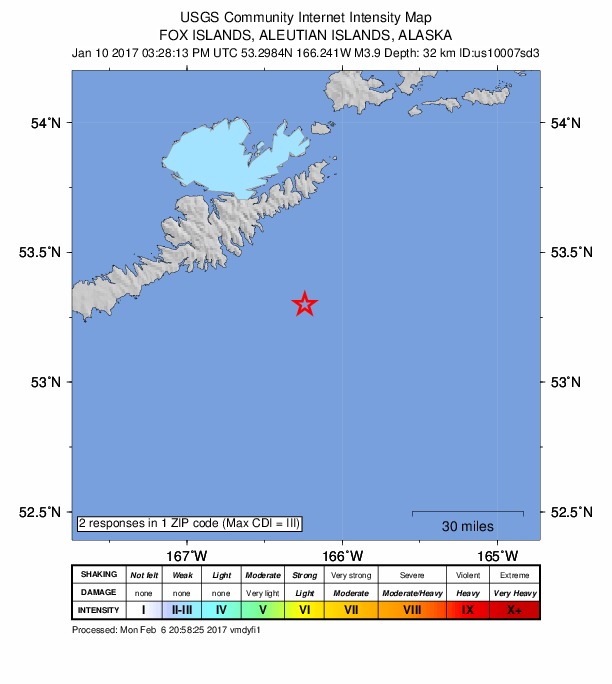 Did You Feel It? map: shaking reported by the public