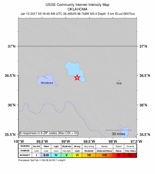 Did You Feel It? map: shaking reported by the public