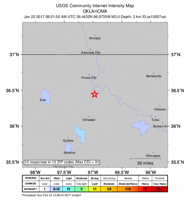 Did You Feel It? map: shaking reported by the public