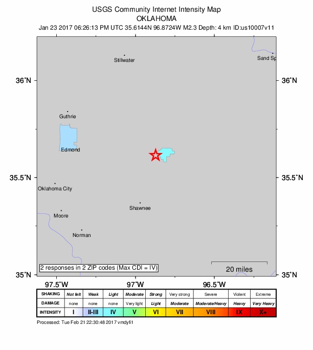 Did You Feel It? map: shaking reported by the public