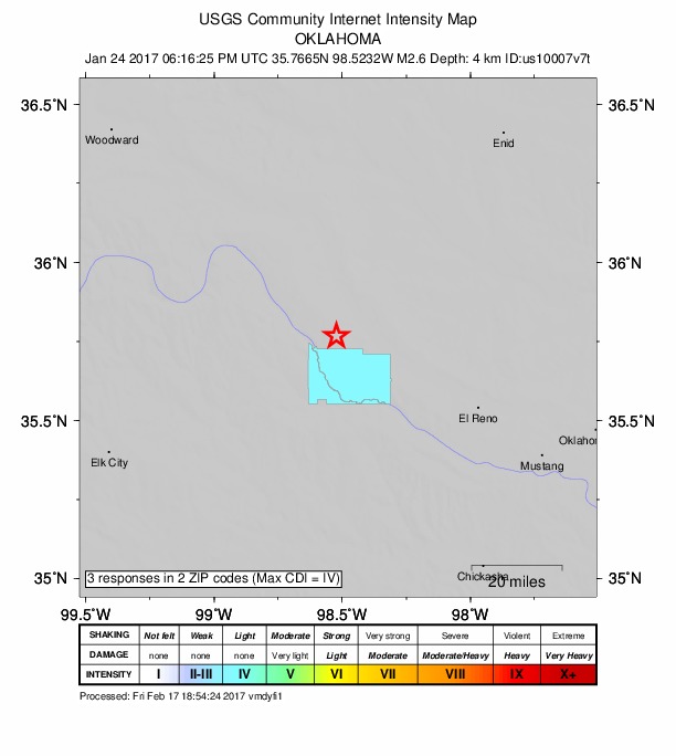 Did You Feel It? map: shaking reported by the public