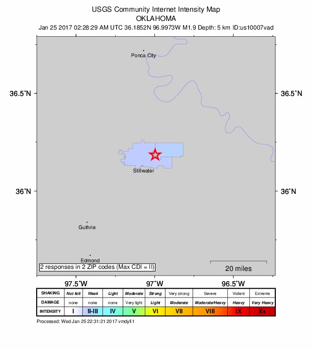Did You Feel It? map: shaking reported by the public