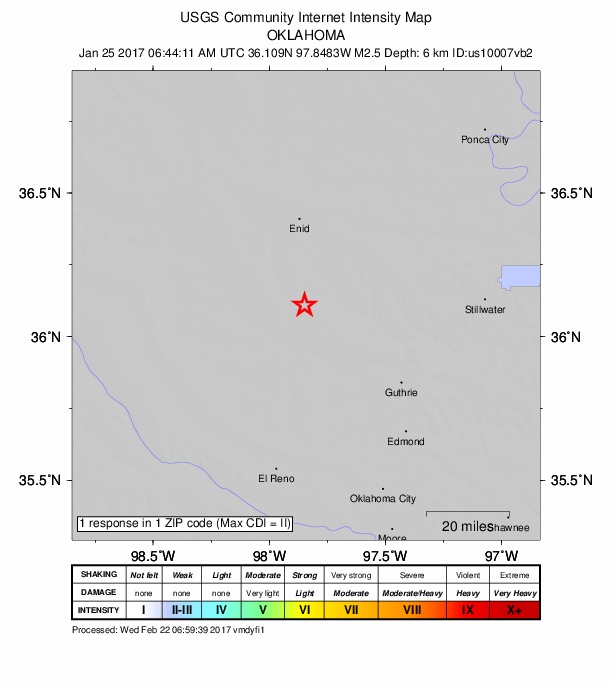 Did You Feel It? map: shaking reported by the public