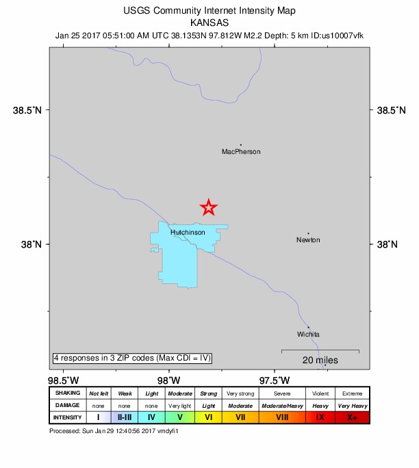 Did You Feel It? map: shaking reported by the public