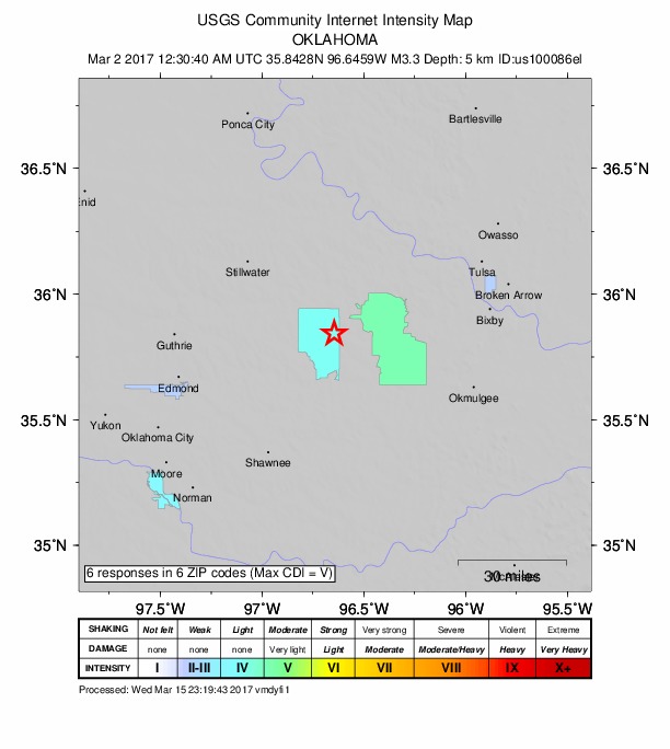 Did You Feel It? map: shaking reported by the public