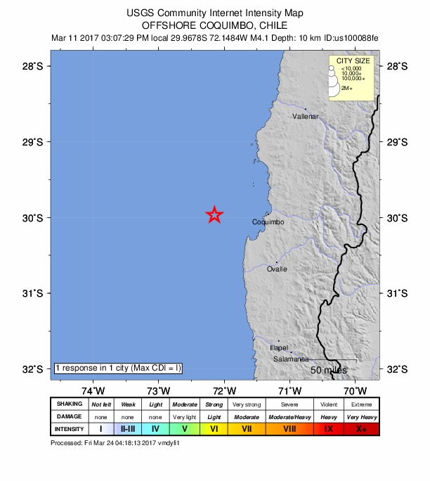 Did You Feel It? map: shaking reported by the public