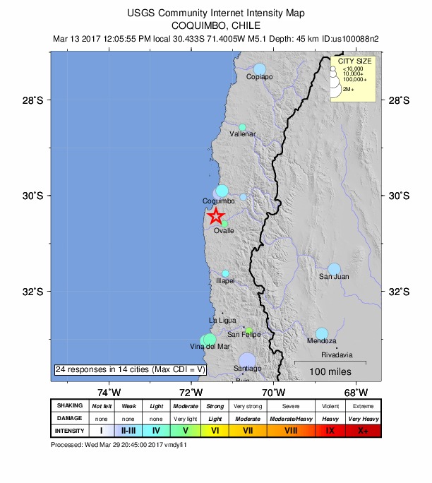 Did You Feel It? map: shaking reported by the public