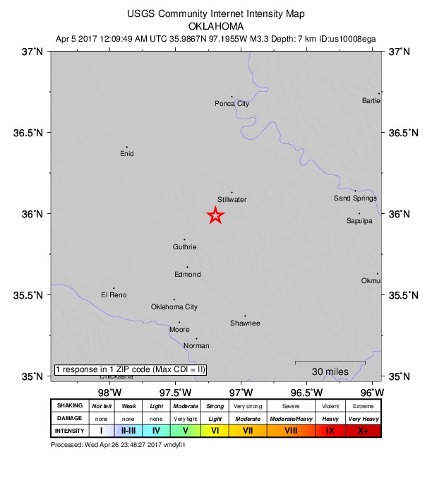 Did You Feel It? map: shaking reported by the public