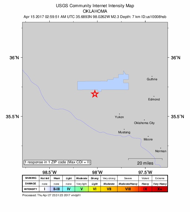 Did You Feel It? map: shaking reported by the public