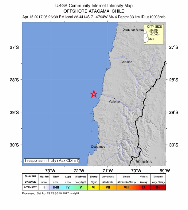 Did You Feel It? map: shaking reported by the public