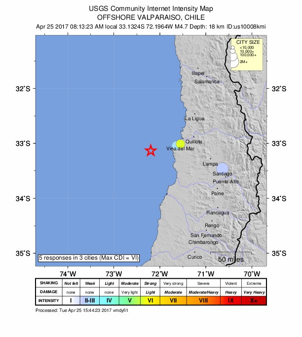Did You Feel It? map: shaking reported by the public