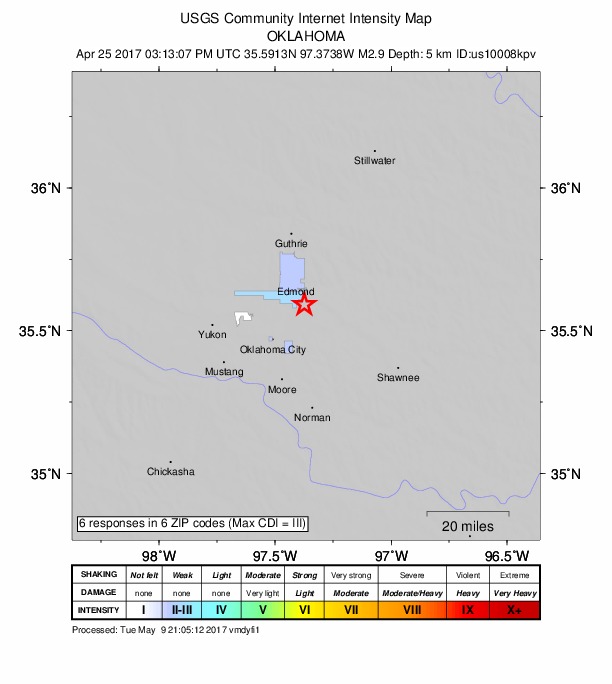 Did You Feel It? map: shaking reported by the public