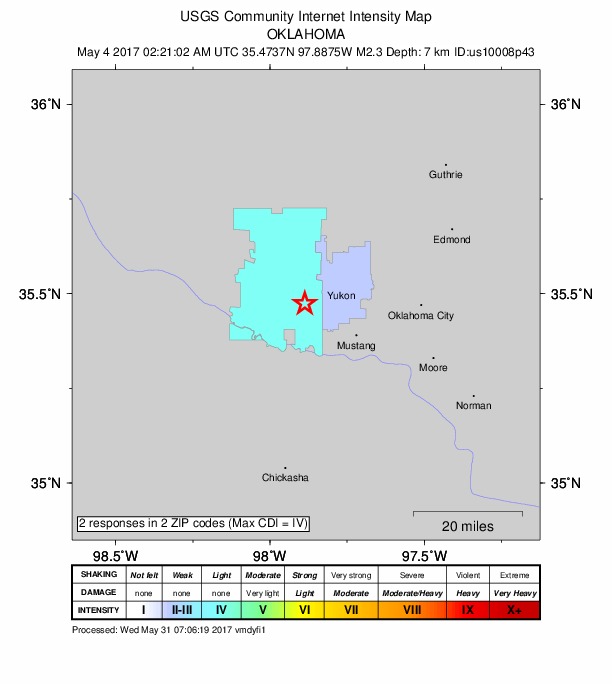 Did You Feel It? map: shaking reported by the public