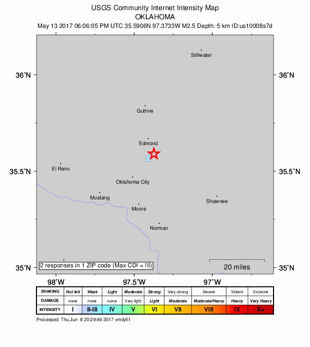 Did You Feel It? map: shaking reported by the public