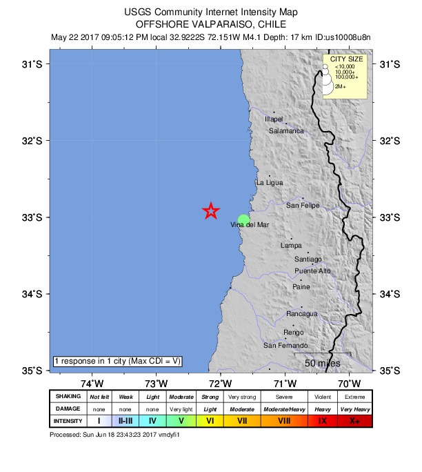 Did You Feel It? map: shaking reported by the public