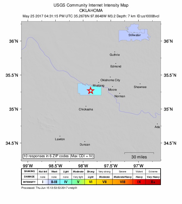Did You Feel It? map: shaking reported by the public