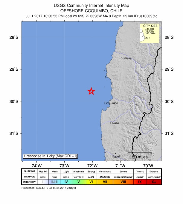 Did You Feel It? map: shaking reported by the public