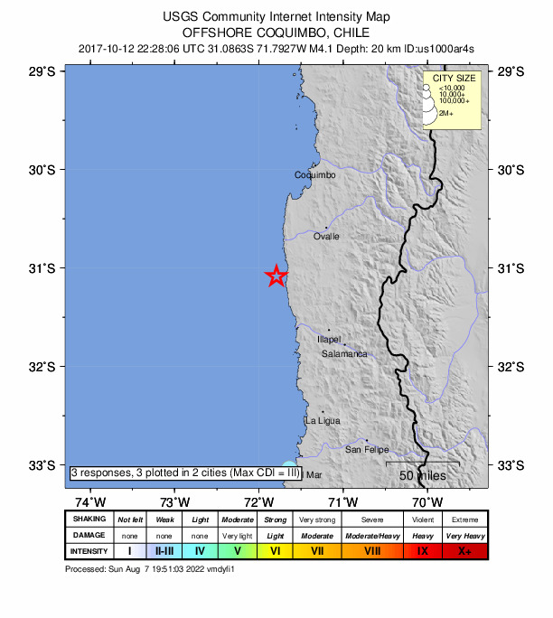 Did You Feel It? map: shaking reported by the public