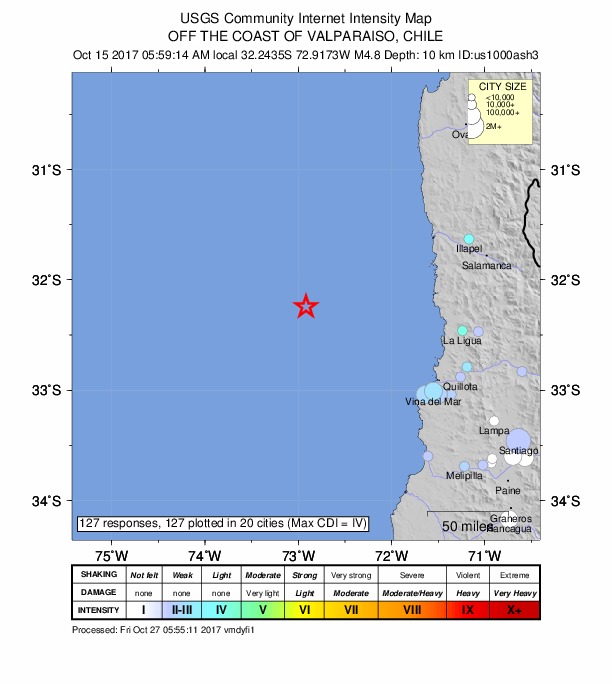 Did You Feel It? map: shaking reported by the public