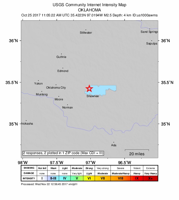 Did You Feel It? map: shaking reported by the public