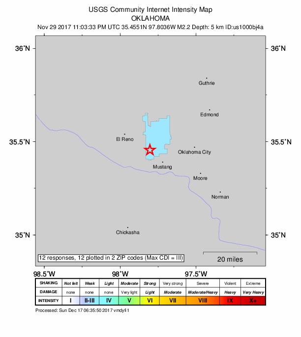 Did You Feel It? map: shaking reported by the public
