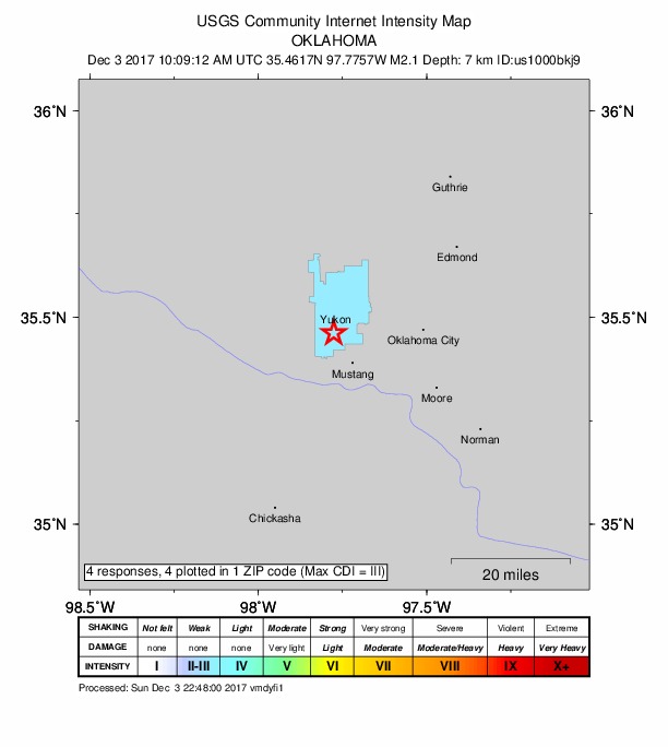 Did You Feel It? map: shaking reported by the public