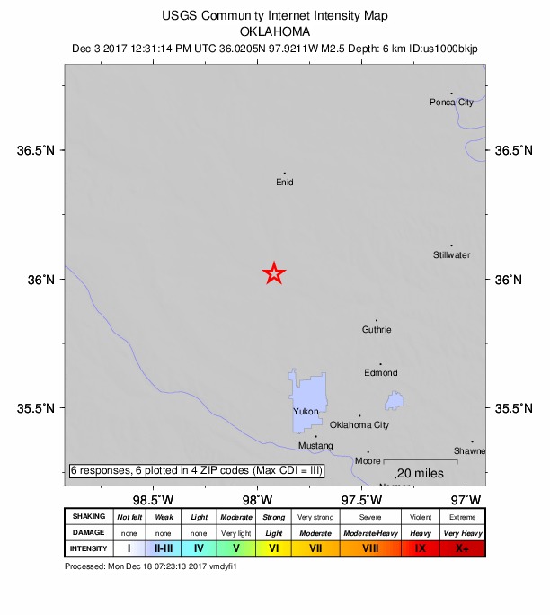 Did You Feel It? map: shaking reported by the public